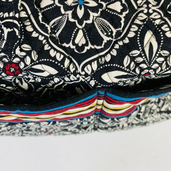 Vera Bradley Floral Grand Weekender Travel Bag Retro Stripes Adjustable Strap - Picture 11 of 16